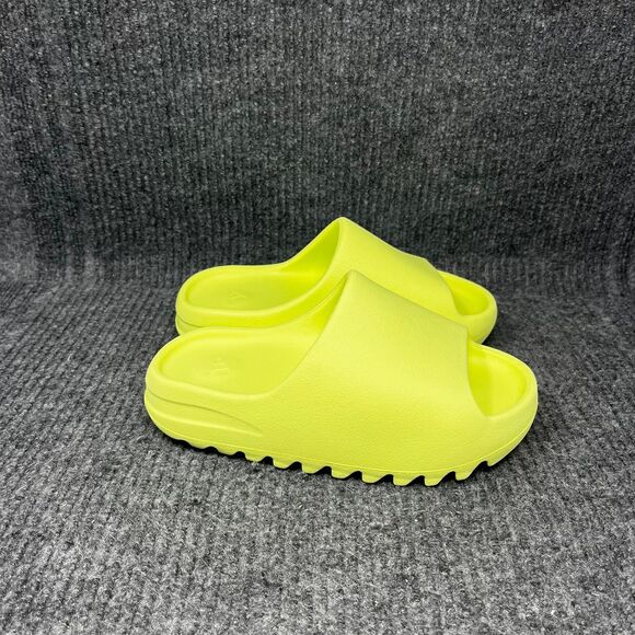 Adidas Yeezy Slide Glow Green Neon Sandals Women’s 5 / Men’s Sz 4 Kanye - Picture 1 of 6